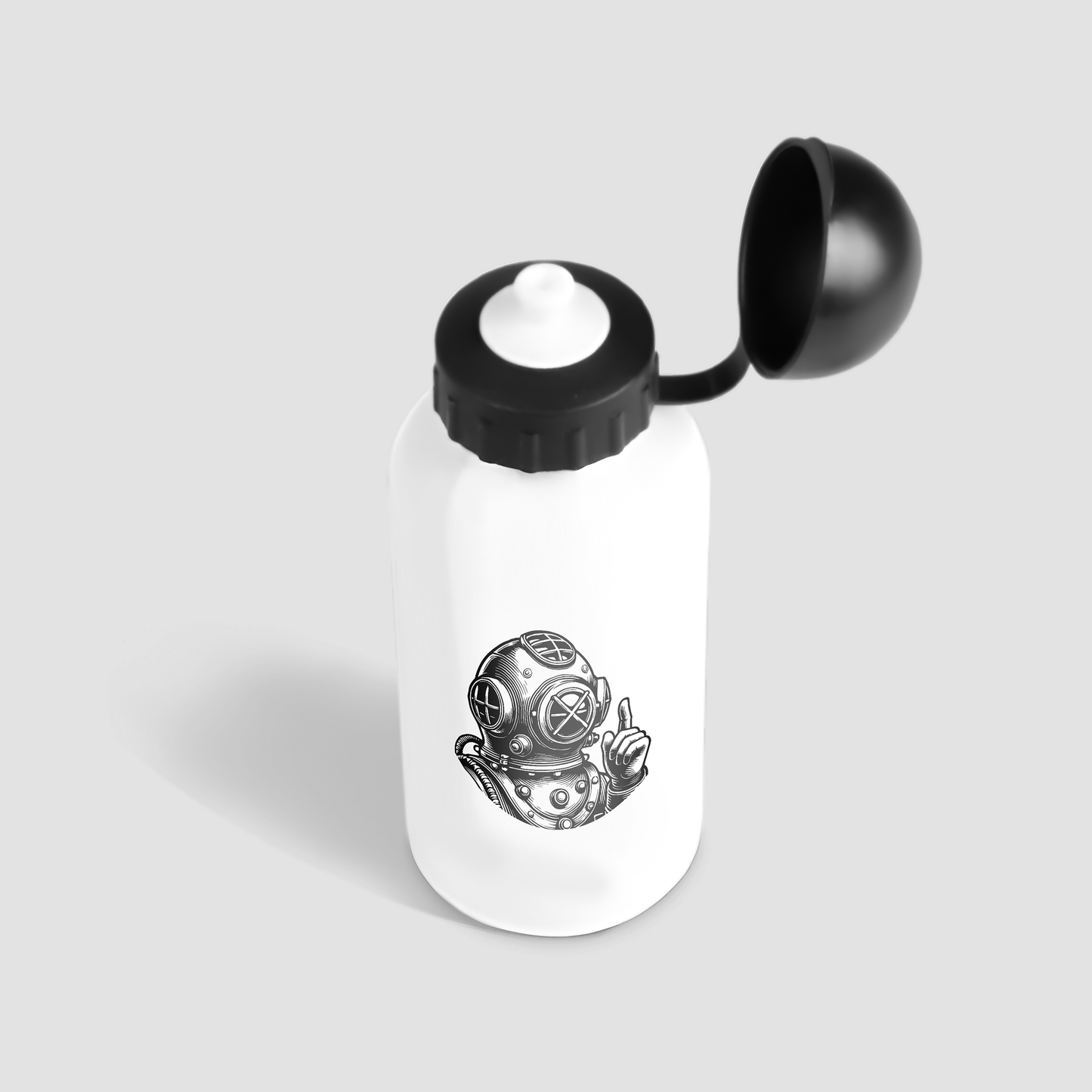 WATERFLES ALUMINIUM - bidon - drinkfles - waterfles - duik - handsignalen
