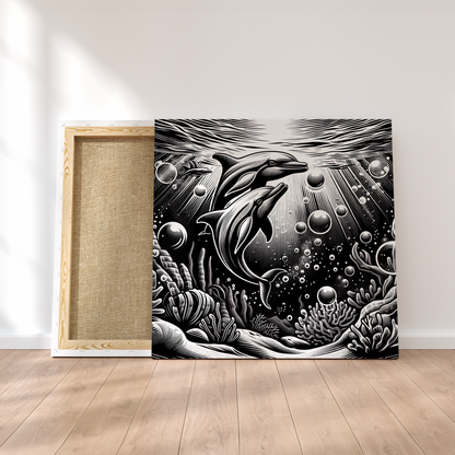 LEINWAND DELFIN - 30 x 30