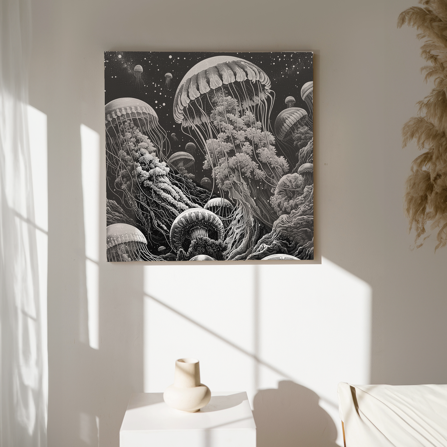 CANVAS - 30x30 - JELLYFISH