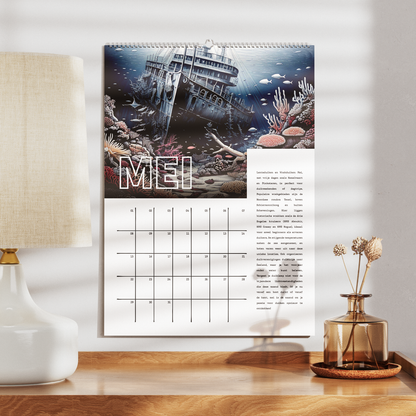 ANNUAL CALENDAR WITH DIVING FACTS