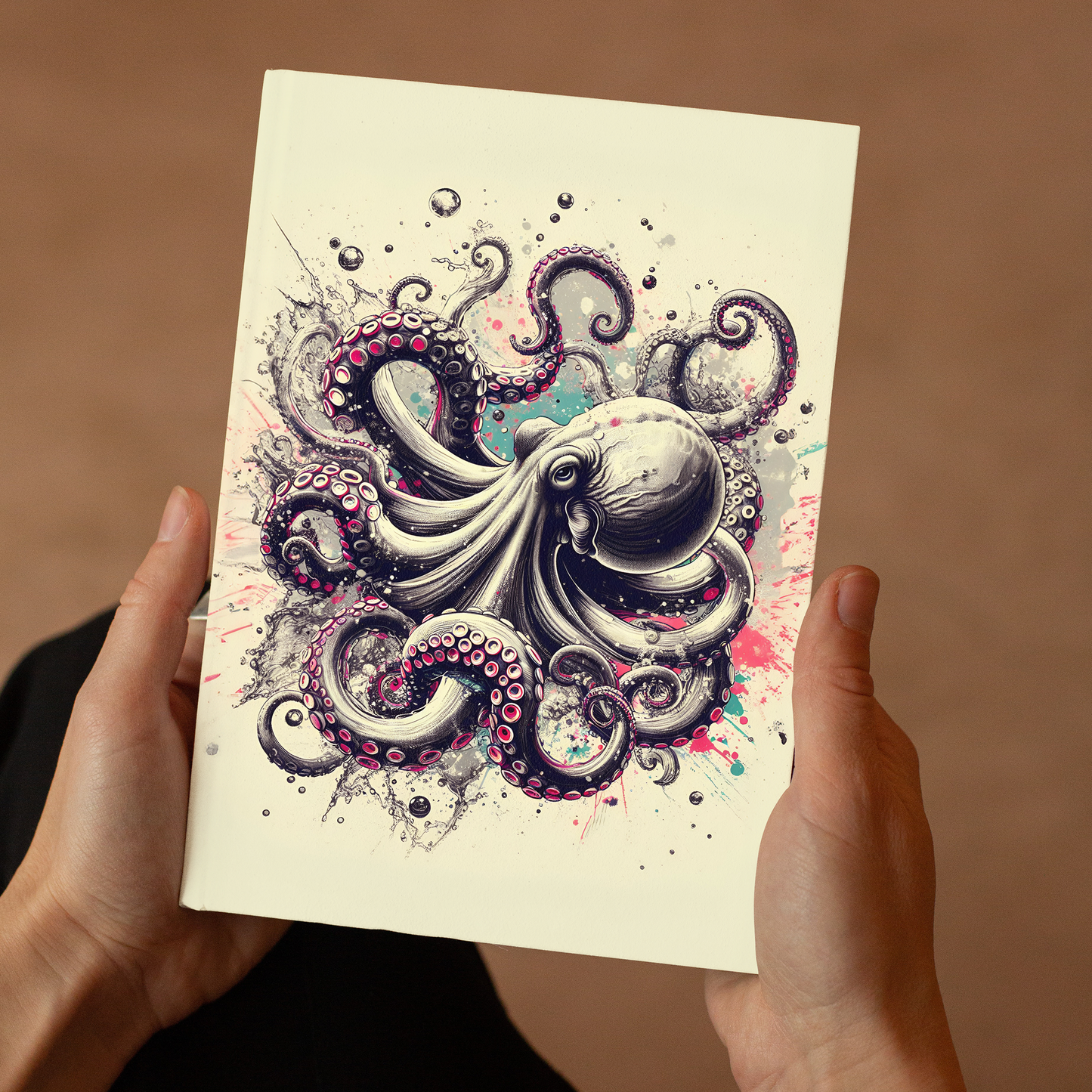 NOTITIEBOEK/ SCHETSBOEK OCTOPUS - A5